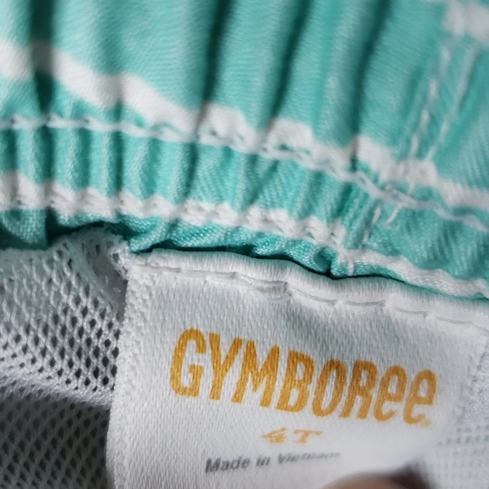 Gymboree Shark Toddler Bow Swim Trunks Shorts Sz 4T